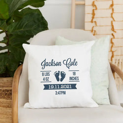 Personalized 18x18 baby pillow