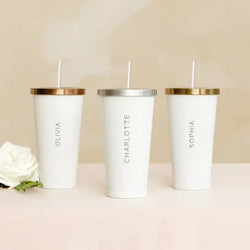 Personalized Stainless steel vertical modern name tumbler