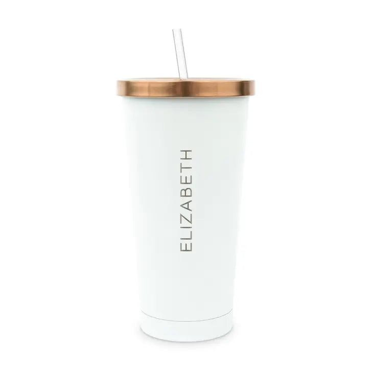 Personalized Stainless steel vertical modern name tumbler