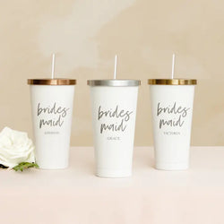 Personalized Stainless steel bridesmaid tumbler