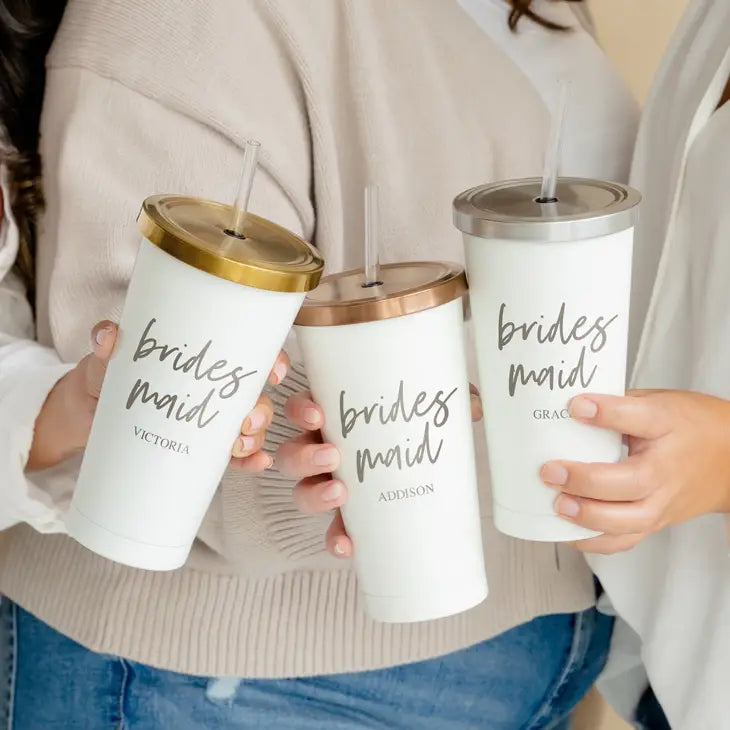 Personalized Stainless steel bridesmaid tumbler