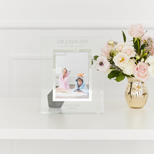 Grandkids make life grand  personalized Frame